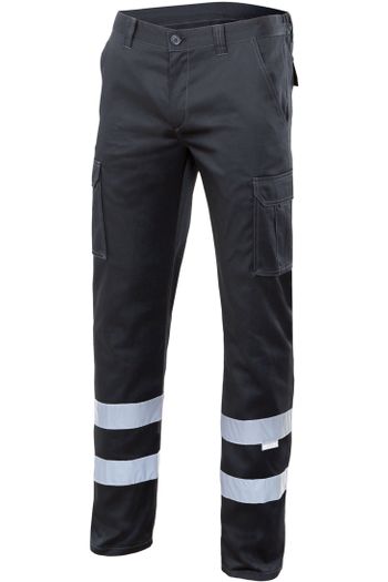 Image produit Pantalon stretch multipoches à bandes réfléchissantes