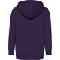 fruit of the loom Kids classic hooded sweat purple