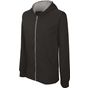 Kariban Sweat-shirt zippé capuche enfant black/fine_grey