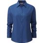Russell Collection Ladies’ long sleeve classic polycotton poplin shirt bright_royal