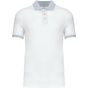 Kariban Polo piqué bicolore homme white/oxford_grey