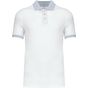 kariban Polo piqué bicolore homme white/oxford_grey