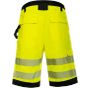 Korntex EOS Hi-Vis workwear shorts with printing areas Signal yellow / Black