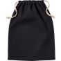 Nutshell Sac à cordon en coton biologique black