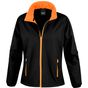 result Womens Printable softshell black/orange