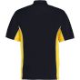Kustom Kit Track Polo Shirt Navy / Mid yellow