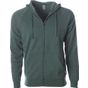 Independent Unisex Midweight Special Blend Raglan Zip Hood moss