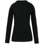 kariban T-shirt col rond manches longues femme black