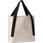 Nutshell Tote bag Dakota à bandoulière contrastée recyclé natural/black