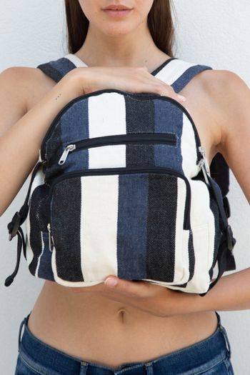 Image produit Sac à dos recyclé- Motif rayé