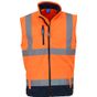 Yoko Bodywarmer softshell haute visibilité hi_vis_orange/navy