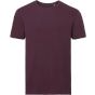 Russell Pure Organic T homme rouge vin