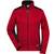 James&Nicholson Ladies´ Knitted Workwear Fleece Jacket -STRONG- red_melange/black