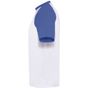fruit of the loom Shortsleeve Baseball T white/royal