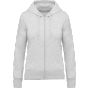 Kariban Sweat-shirt écoresponsable zippé à capuche femme ash_heather