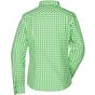 James&Nicholson Ladies´ Traditional Shirt green/white