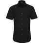 Russell Collection Men’s short sleeve fitted ultimate stretch shirt - black - S