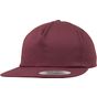 flexfit Unstructured 5-Panel Snapback maroon