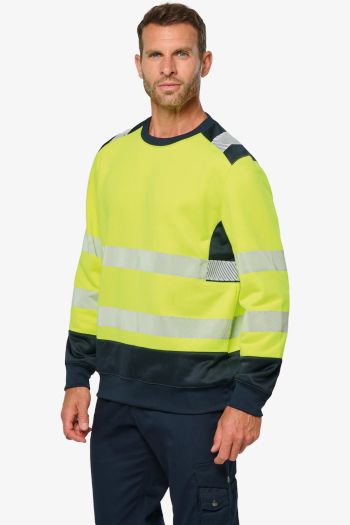 Image produit Sweat-shirt de sécurité recyclé col rond unisexe