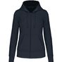 kariban Sweat-shirt à capuche écoresponsable à fermeture zippée femme - navy - M