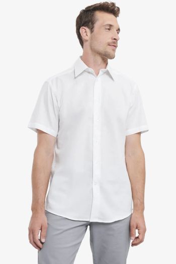 Image produit Chemise Oxford cintrée manches courtes homme