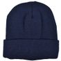 L-merch Knitted Hat with Fleece navy