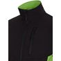 Velilla Blouson softshell bicolore black/lime