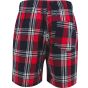 SF Clothing Men´s tartan lounge shorts red_navy_check