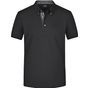 James&Nicholson Men´s Plain Polo black/black/white