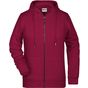 James&Nicholson Ladies´ Zip-Hoody wine
