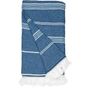 The One Towelling Recycled Hamam Towel navy_blue