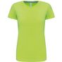 Kariban T-shirt col rond manches courtes femme lime