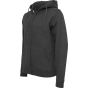 Build Your Brand Heavy Zip Hoody charcoal