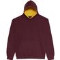 AWDis Just Hoods Kids Varsity Hoodie burgundy/gold