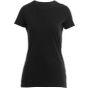 HRM Womens's Luxury Roundneck Tees Black