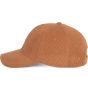 K-up Casquette en velours - 6 panneaux moka