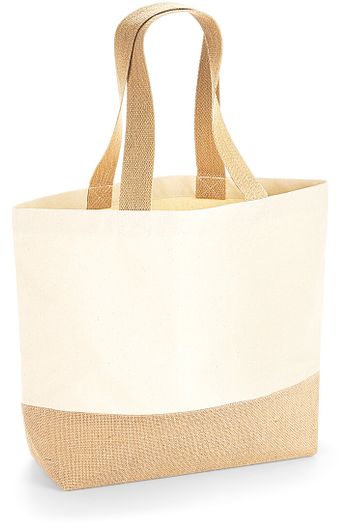 Image produit Sac fourre-tout en toile avec base en jute