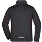 James&Nicholson Men´s Zip-Off Softshell Jacket black/red