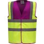 yoko Gilet haute visibilité raspberry/hi_vis_yellow