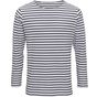 Asquith & Fox T-shirt marinière « coastal » homme à manches longues white/navy