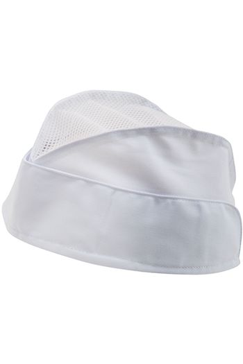 Bonnet militaire maille filet - White