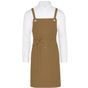 SG Accessories - Bistro Provence - Crossover Eyelets Bib Apron with Pocket caramel