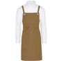 SG Accessories - Bistro Provence - Crossover Eyelets Bib Apron with Pocket caramel