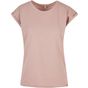 Build Your Brand Ladies Extended Shoulder Tee dusk_rose