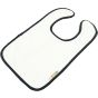 A&R Bavoir pour bébé à sublimation intégrale Babiezz® White / Black
