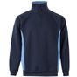 Velilla Sweat bicolore zippé navy/sky_blue