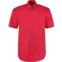 Kustom Kit Premium Oxford Shirt Short Sleeve Red