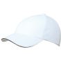 Myrtle Beach 6-Panel Raver Sandwich Cap white/navy