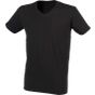 SF Clothing Men´s feel good stretch v-neck T black