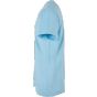 Build Your Brand Acid Washed Round Neck Tee Baltic blue